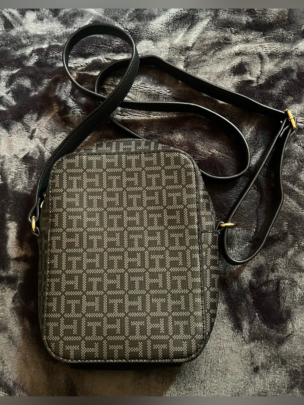 Tommy Hilfiger Black Monogram Crossbody - Picture 3 of 3